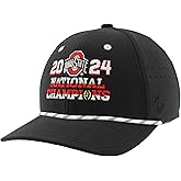 Ohio State Buckeyes National Champs 2024 Football Rope Hat Black Officially Licensed