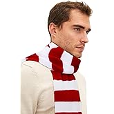 Zando Scarf for Men Fall Winter Scarf Soft Striped Scarf Men's Scarves Costume Accessory for Cosplay