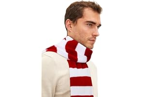 Zando Scarf for Men Fall Winter Scarf Soft Striped Scarf Men's Scarves Costume Accessory for Cosplay