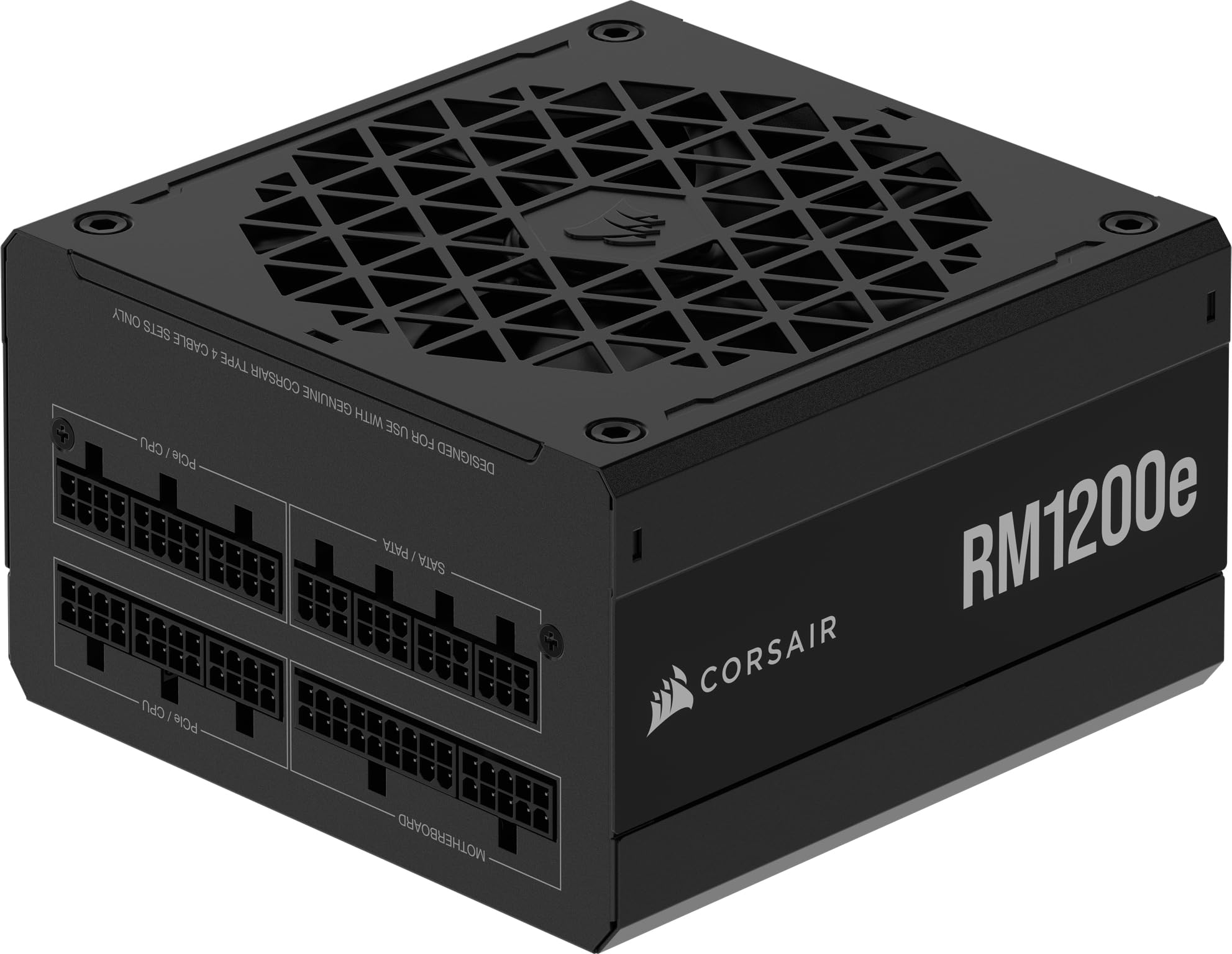 Corsair Rm1200E (2023) Fully Modular Low-Noise Atx Power Supply With 12V-2X6 Cable – Atx 3.1 &Amp; Pcie 5.1 Compliant, Cybenetics Platinum Efficiency, 105°C-Rated Capacitors, Modern Standby Mode – Black