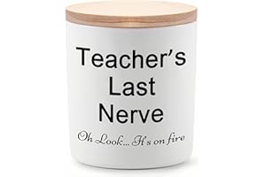 BFJLIFE Teacher Appreciation Gifts for Women Funny Unique Novelty Gift for Christmas Birthday Lavender Scented Soy Candles