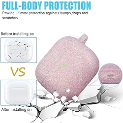 Glitter Silicone Airpods 3 Case 2021, YOMPLOW Case