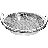 PRETYZOOM 1 Set Mesh Drain Pan Food Strainer Colander Kitchen Colander Oil Drip Smokeless Grill Pan Snack Containers Fryer Ac