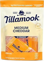 Tillamook, Medium Cheddar Cheese 3/4 oz Snack Portions, 10 ct