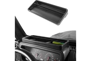 Hooke Road Wrangler Interior Storage TJ Dash Tray Dashboard Storage Box Container Organizer for Jeep Wrangler TJ 1997-2006