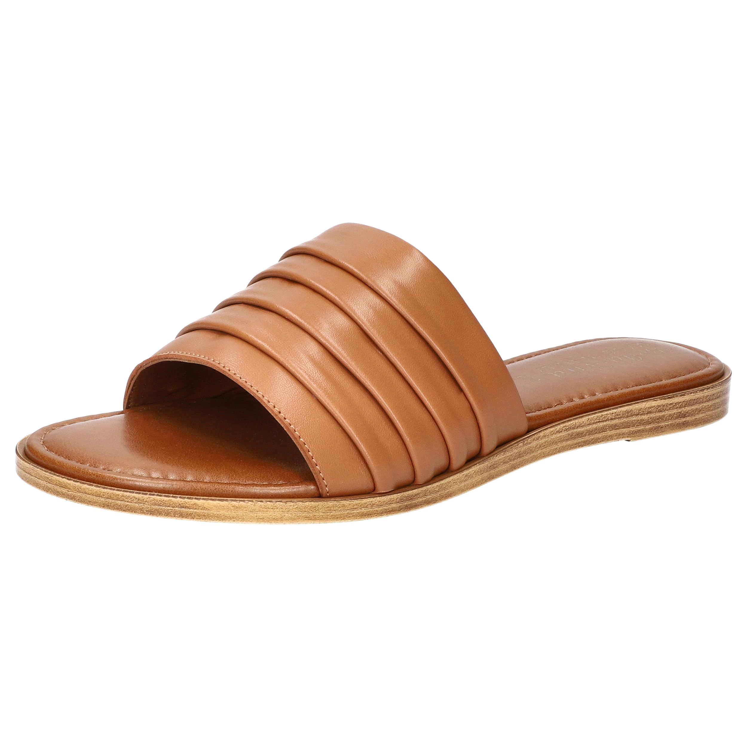 Bella Vita Made in Italy Women’s Rya-Italy Flat Sandal, Whiskey Italian Leather, 8 Wide
