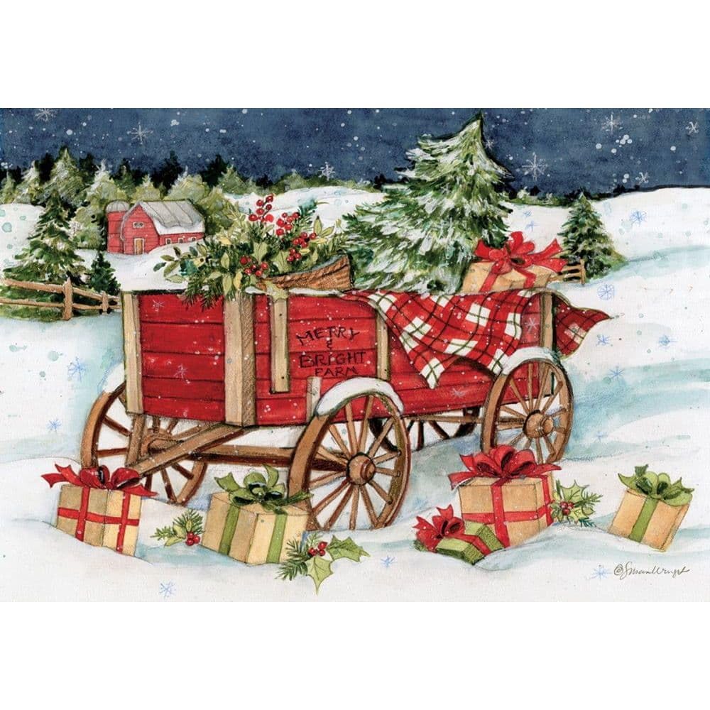 Lang Snowy Delivery Petite Christmas Card (2004535), Snowy Delivery Petite Christmas Cards โ image 1