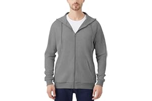 Idtswch Mens Tall Lightweight Hoodies Zip Up Sweatshirt Slim Fit Jacket
