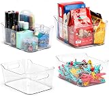 Grace Store 4 PCS Clear Storage Organisers Kitchen Bathroom Drawer Tray view 7