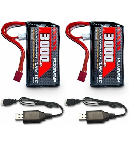 thumbnail image 2 of Redcat Racing 7.4V 1500mAh Battery With Small Tamiya Plug - Replacement For Ridgerock RC Vehicles 2 of 10
