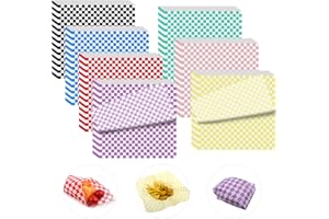 280 Pack Sandwich Paper Sheets 12 x 12 Inches, Dry Wax Checkered Paper Sandwich Paper Food Basket Liners, Grease Proof Liner 