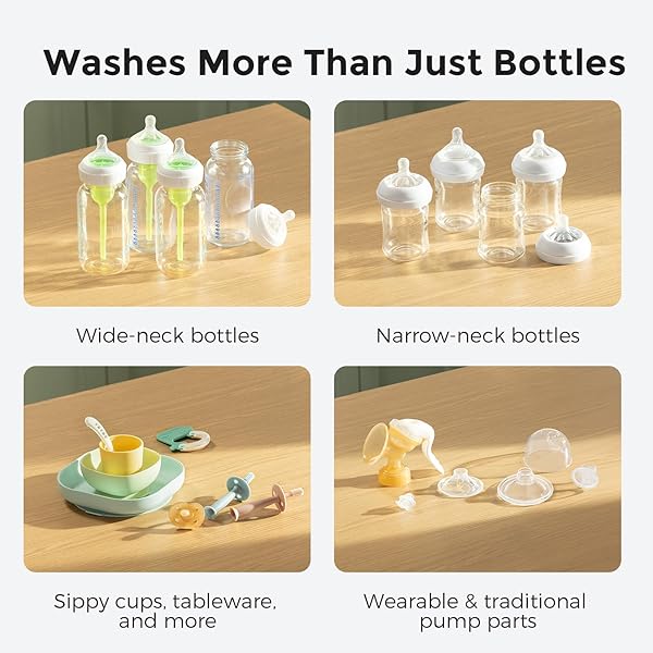 MOMCOZY KLEANPAL PRO BABY BOTTLE WASHER, STERILIZER & DRYER – ALL-IN-ONE CLEANING MACHINE FOR BOTTLES, PUMP PARTS & BABY ESSENTIALS – TIME-SAVING & EFFORTLESS CARE