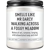 Karply Mr Darcy Reading Candle, Pride and Prejudice Gifts, Bookish Merch & Decor, Jane Austen Gifts, Funny Mothers Day, Birthday, Literary Presents for Classic Literature Book Lovers, Readers