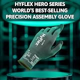 Ansell HyFlex 11-840 Nitrile Coated Work Gloves Black Size Small 5 Pairs view 4