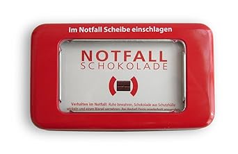 Notfallschokolade in Blechdose, 2er Pack (2 x 30 g) von Liebeskummerpillen