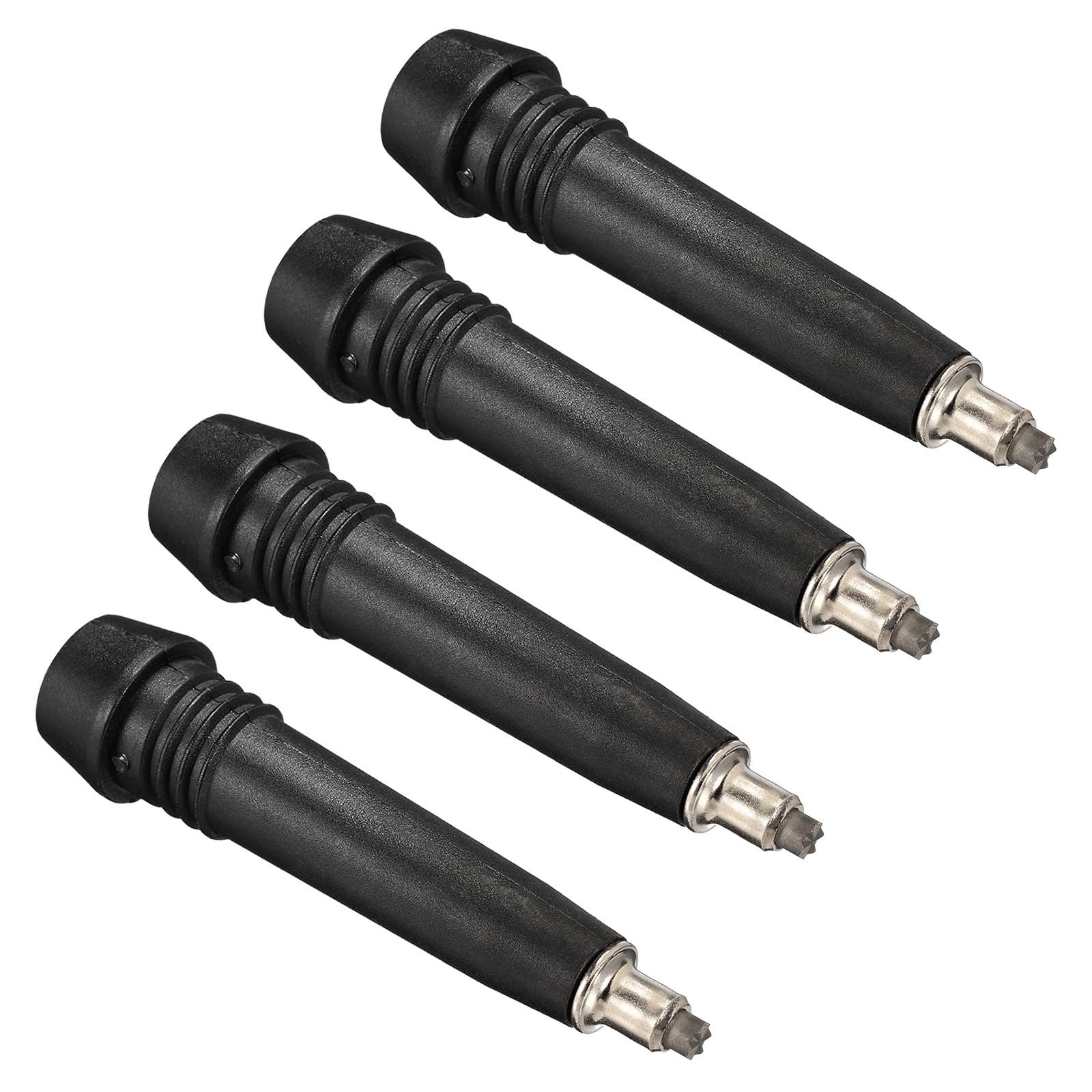 PATIKIL Trekking Pole Accessories, 4Pcs Tungsten Steel Rod Tips Protectors Replacement for Outdoor Hiking