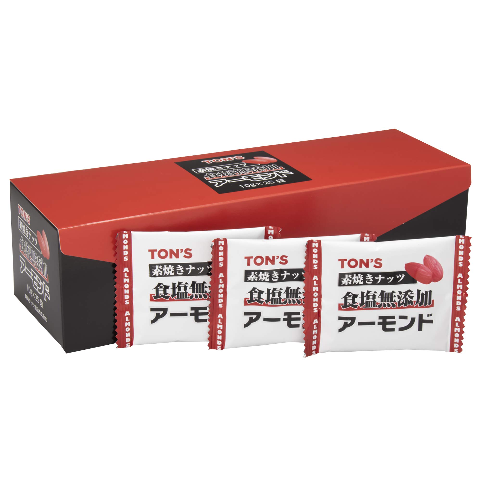 東洋ナッツ 素焼きアーモンド 10g 25袋 の商品画像