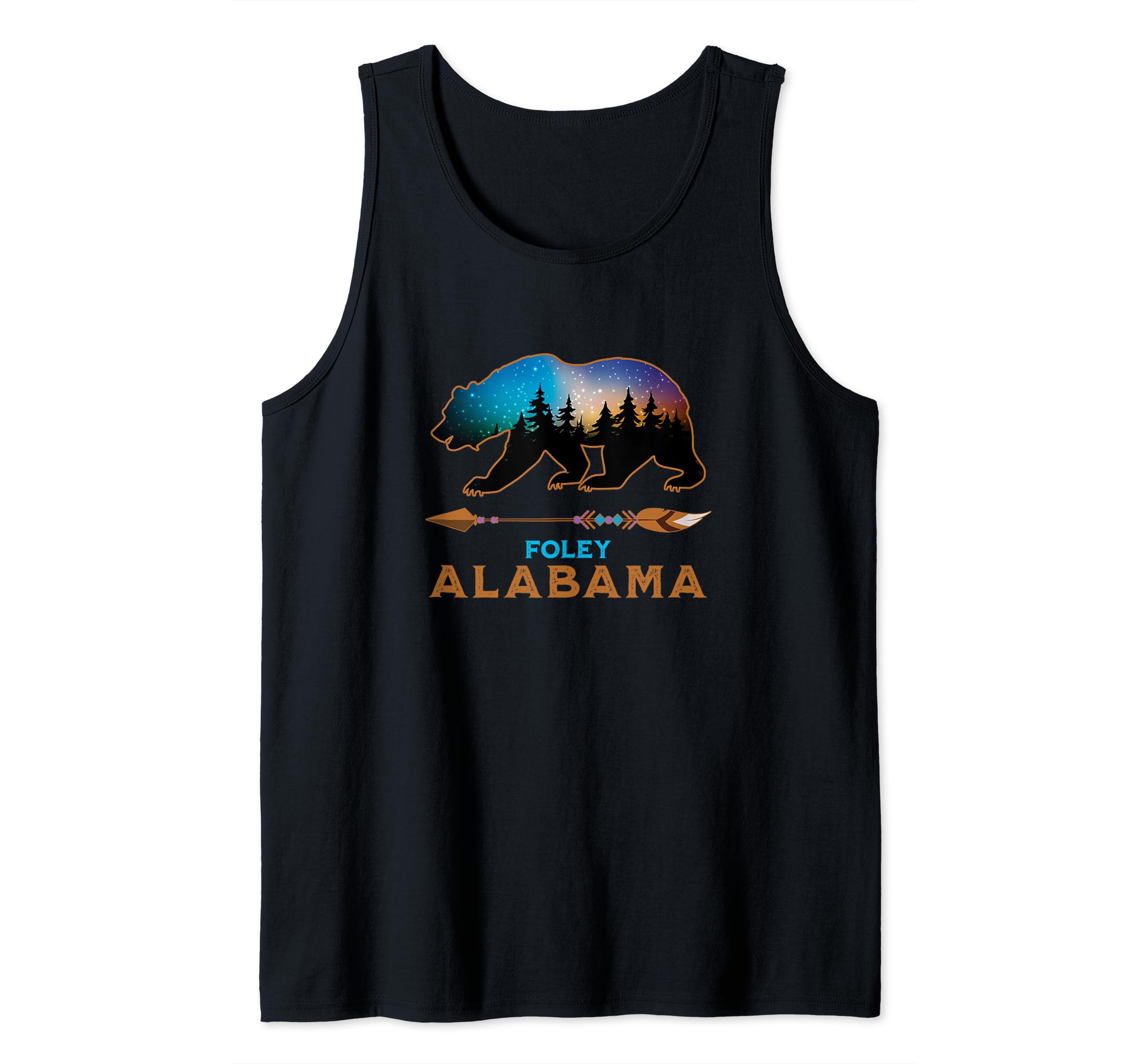 Foley Alabama USA American Black Bear Vacation Souvenir Tank Top