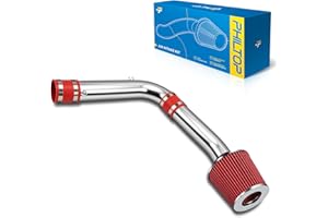 PHILTOP Cold Air Intake Kit System Compatible with 1995-2002 HONDA ACCORD 2.7L/3.0L, 1999-2003 ACURA TL/CL 3.2L V6, High Performance, Red