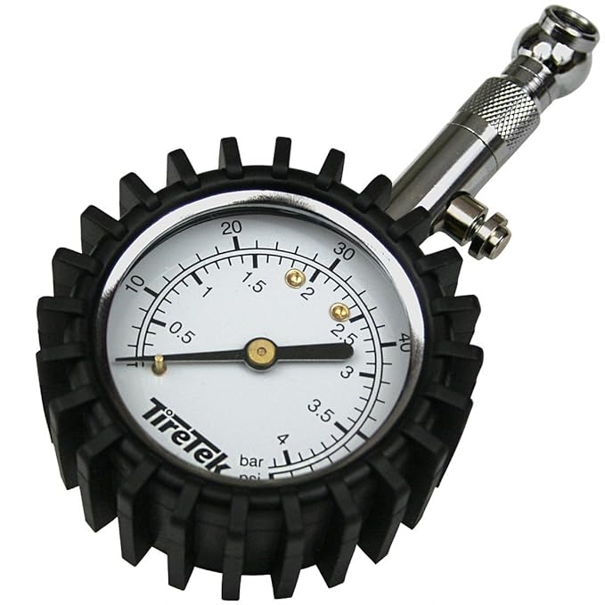 TireTek Premium Manomètre de pression de pneus Grand cadran