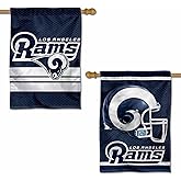 Los Angeles Rams Primary and Helmet Double Sided Banner Flag