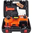 VEVOR Electric Car Jack, 5 Ton/11023 LBS Hydraulic Jack Lift with Built-in Inflatable Pump and LED Light, Portable Car Jack for SUV MPV Sedan Truck Change Tires Garage Repair