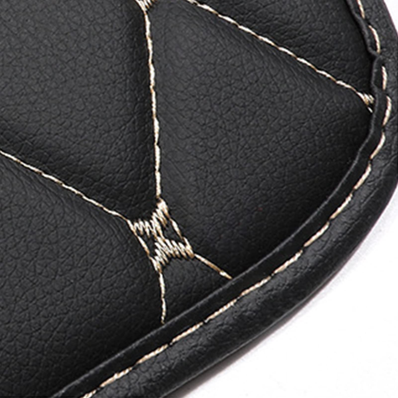Kick Mat with Organizer Car Back Shield for Kids PU Leather Rear Protector Kick Protection Mat Cover Easy to Clean Wear Resistant (S)