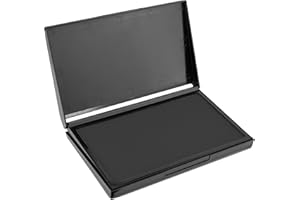 MaxMark Large Black Stamp Pad - 4-1/4" by 7-1/4" - Premium Quality Felt Pad