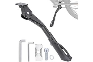 colomira Bike Kickstand for Adult Bikes,Aluminum Alloy Bicycle Kickstand Adjustable for 24-29 Inch,Bicycle Kickstand for Mountain Bike, Trek Bike, Road Bike, City Bike,Non-Slip Sole (style-1)