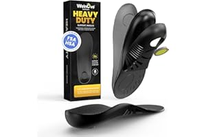 Welnove Plantar Fasciitis Shoe Insoles - High Arch Support Shoe Insert for Men & Women - Orthotics Inserts for Men & Women - Heel Spur Relief Products - S