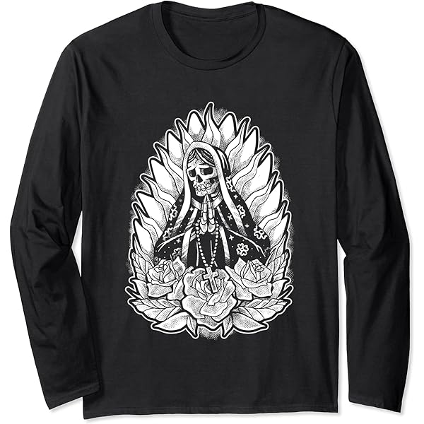 Amazon.com: Virgin Mary Skeleton Gothic Catholic Punk Traditional