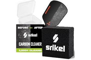 Srikel Pickleball – Paddle Cleaner Eraser with Carrying Storage Case, Premium Carbon Fiber Pickle Ball Racket Cleaner, Fast &