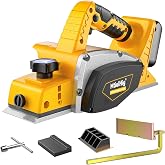 MtiolHig Cordless Planer Compatible with DeWalt 20V Battery,Tool Only | 3-1/4 Inch Handheld Planer -30000 CPM Power Hand Wood Planer for Woodworking, Carpentry, and Home DIY