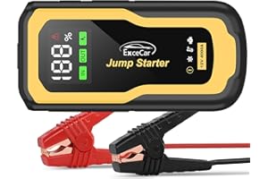 Csyibeielec 4000A Jump Starter - Car Battery Jump Starter for Up to All Gas and 10.0L Diesel Engines,12V Portable Battery Jump Starter Box with Storage Case,USB Quick Charge and LCD Display