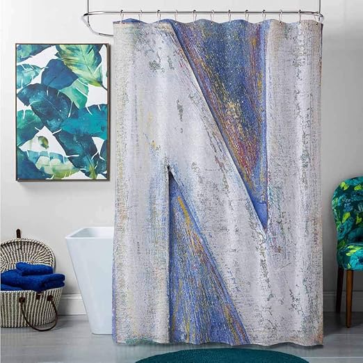 Amazon Com Homecoco Shower Curtains For Men Letter N Uppercase