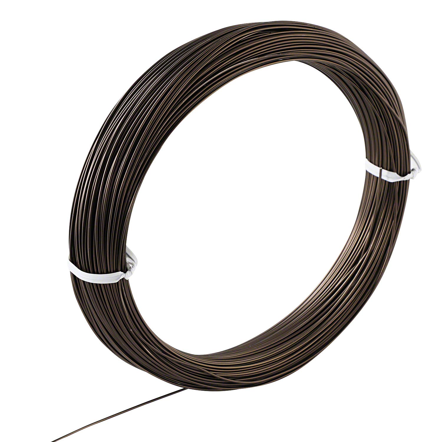 Wazakura Aluminum Bonsai Training Wire 1.0mm Brown, 229.6ft (70m), 5.3oz (150g), Made in Japan