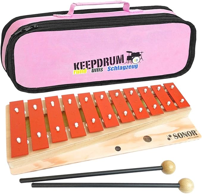 Sonor G10 Glockenspiel für Kinder Xylophon CDur Tonleiter mit f3 und