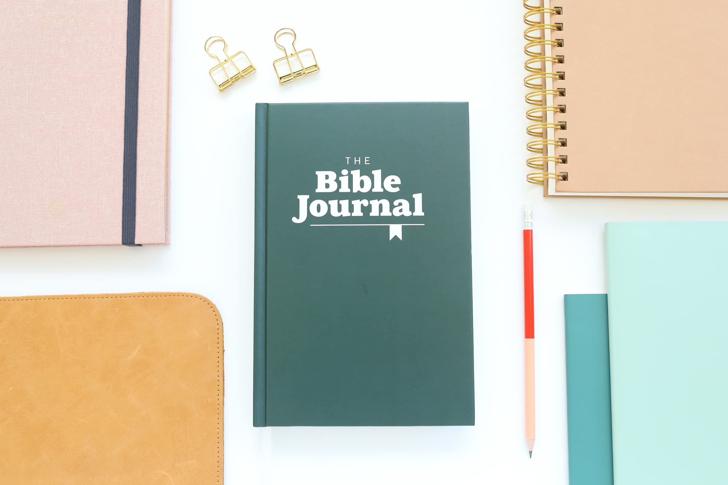 The Bible Journal: New Testament Bible Journaling Notebook | Track Daily Readings, Record Bible Verses and Write Prayers | Inspirational Christian Notebook w/Ribbon, 240 pages