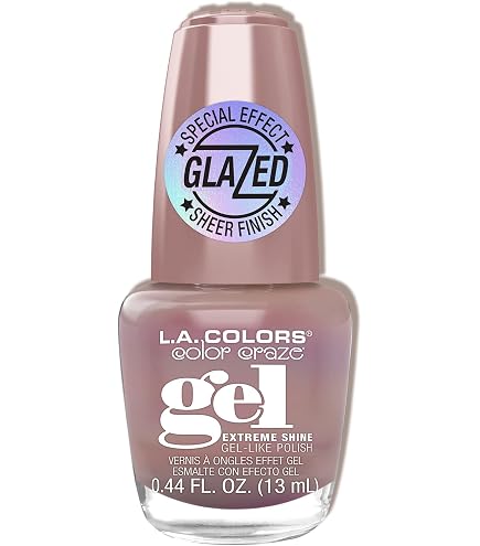 Amazon.com : L.A. Colors Crazy Gel Nail Enamel Red Carpet, 0.44 Fl