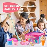 Kilpkonn 7 x 100ml Butter Slime Ice Cream Kit Kids Play Mat view 6