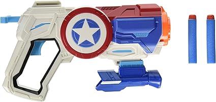 pistola nerf capitan america