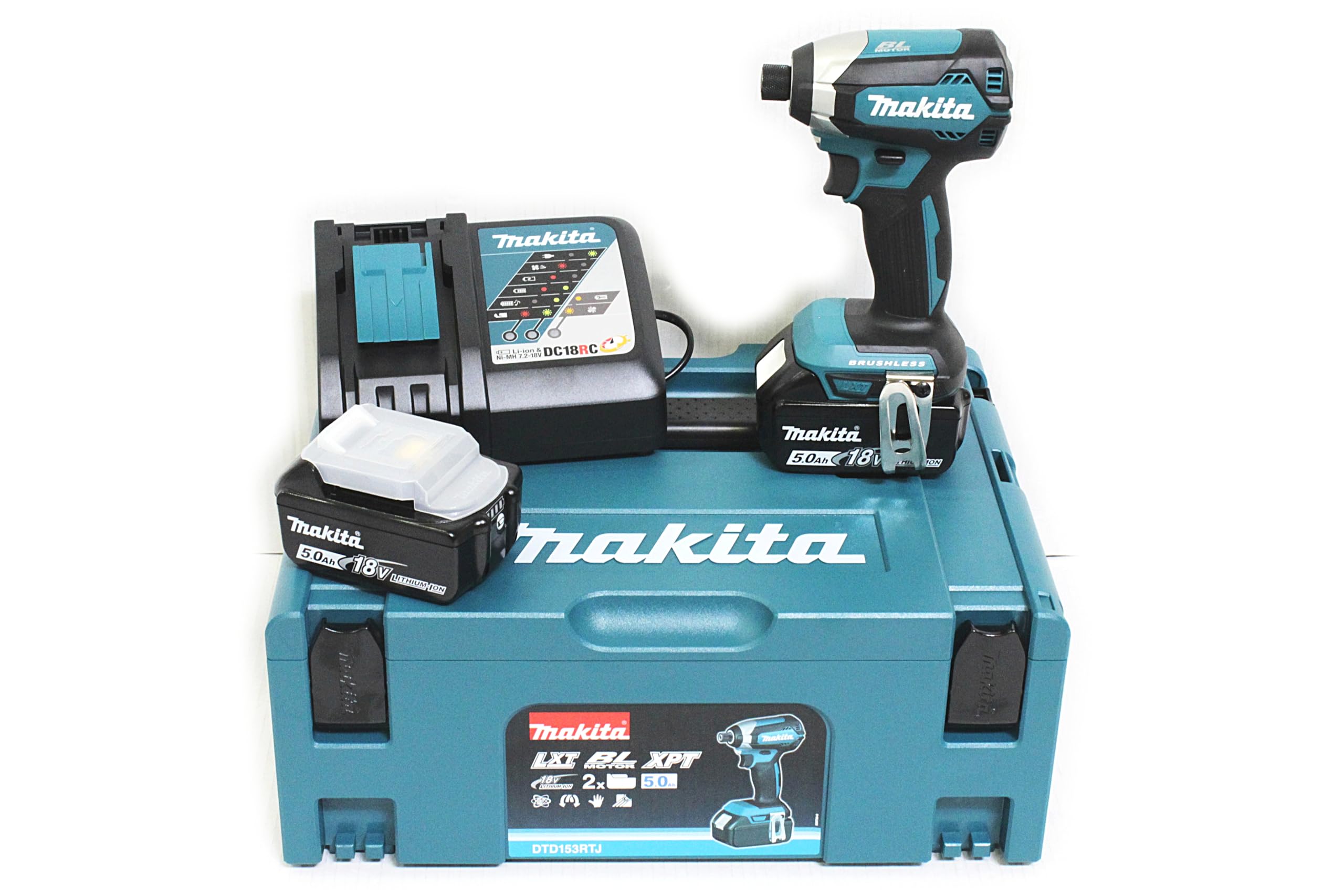 Makita Akkus und Ladegerät im Makpac, 1 Stück, DTD153RTJ