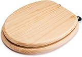 Croydex Davos Flexi-Fix Wooden Toilet Seat Blonded Pine view 7
