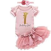 Azzwnee 1St Year Birthday Girl First Birthday Outfit Tutu Dress For Baby Girl Photoshoot Outfits