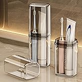 Toothbrush Cup Toothbrush Travel Case, Travel Toothbrush Holder Case with Cover Portable Multifunctional Toothbrush Cover, Suitable for Travel Business Camping Bathroom School or Daily Uses