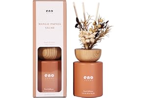 SoxComfy Reed Diffuser Set with Really Dried Flowers, 5.1 oz Essential Oils Scented Diffuser with Sticks, Air Fresheners Home Fragrance for Bathroom Shelf Decor & Gift