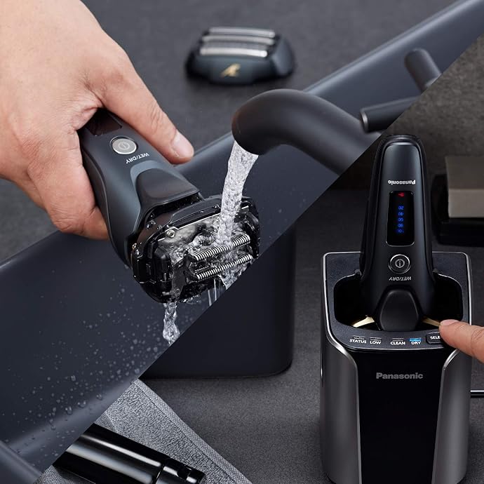 19年10月新款 Panasonic 松下 ES-LV97-K 干湿两用剃须刀 带充电座 史低 8折9.99史低 海淘转运到手约¥1491