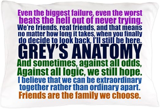Amazon Com Cafepress Grey S Anatomy Collage Standard Size Pillow