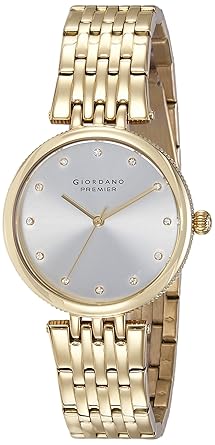 Giordano Analog Silver Dial Womens Watch - P2051-11