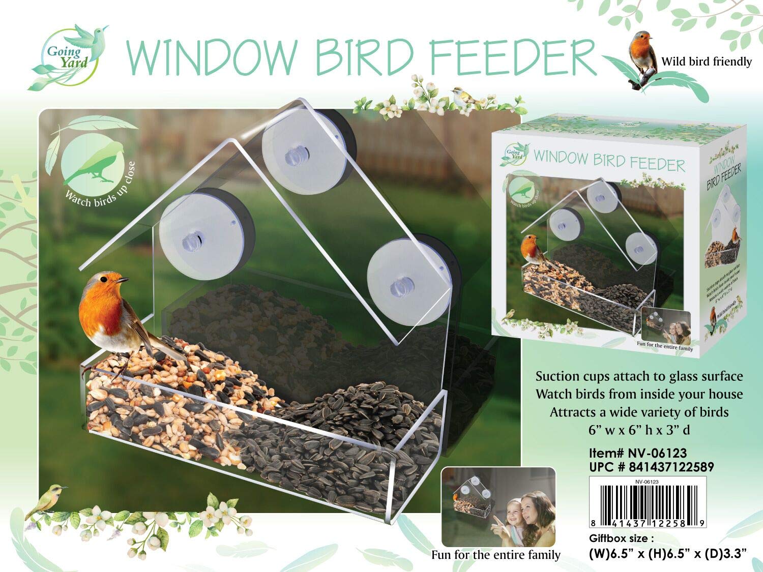 Amazon Com Max Sales Group Window Bird Feeder Home Kitchen